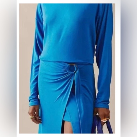 Free People Alyssa Long Sleeve Wrap Dress Size Large NWOT - Picture 2 of 9